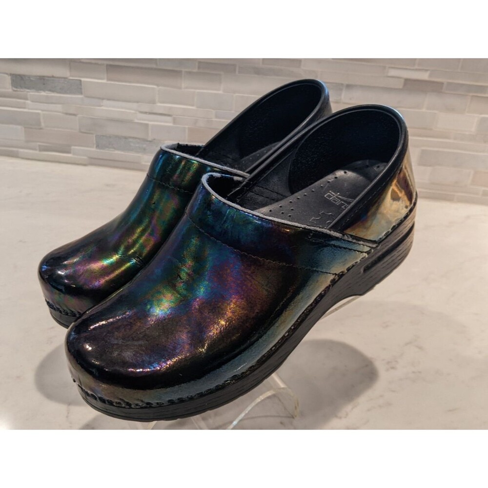 Women's DANSKO Petrol Professional Stapled Slip-On Clogs Size 39/9 - Picture 3 of 11